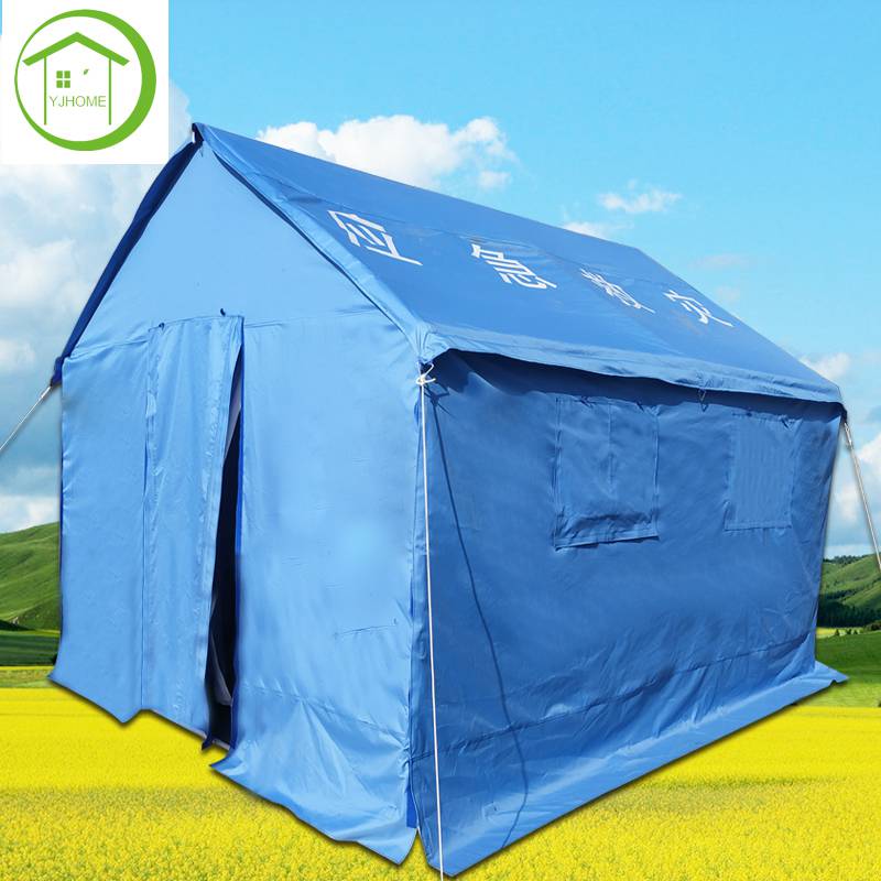 12㎡工程帐篷野户外防水帐篷加厚防雨救灾施工地住人宿帆布棉