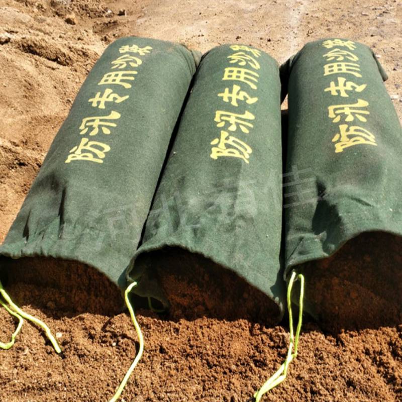 厂家定制加厚沙袋防洪防汛有机硅帆布抽绳吸水膨胀袋雨季应急抗洪