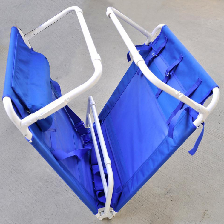 民政应急救灾折叠床 户外抢险救援 天蓝色救灾专用 单人救灾床定制