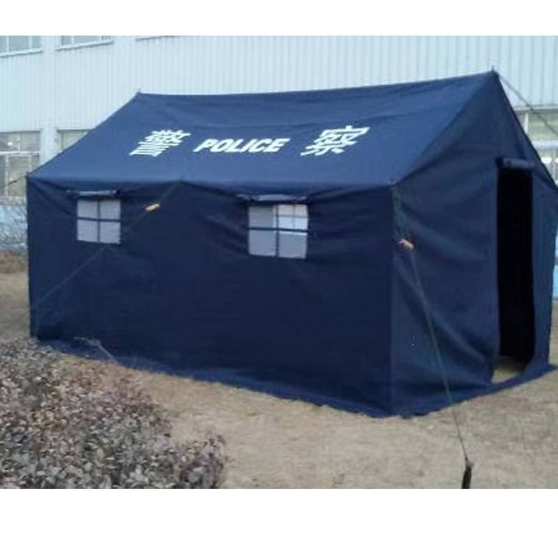 厂家定制生产藏蓝色帐篷保暖巡逻单棉民政国标标准
