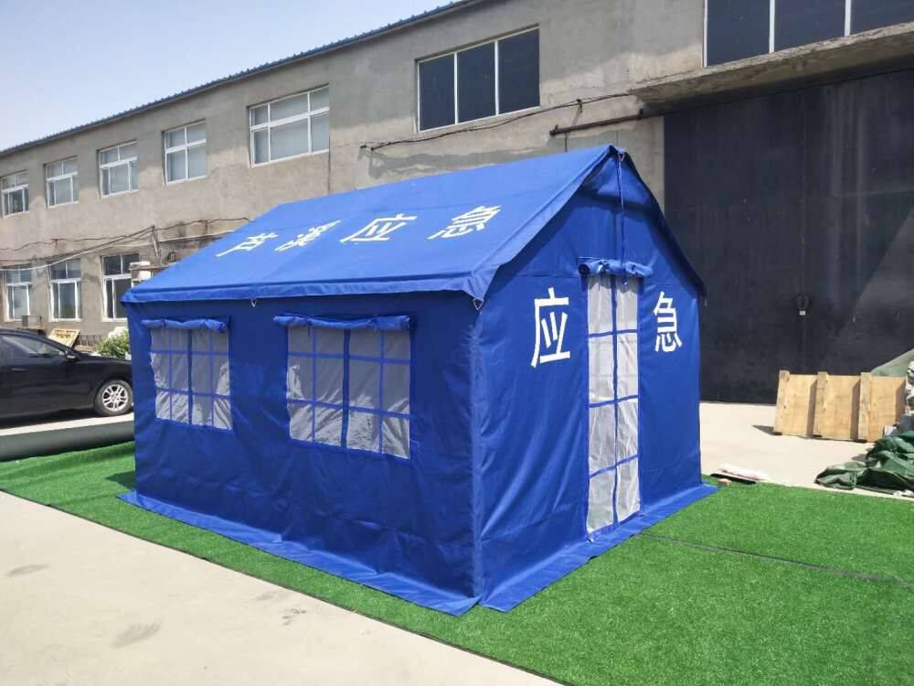 有佳品牌 结实耐用钢管结构救灾帐篷 定制12-24平米 防水保暖3-4人