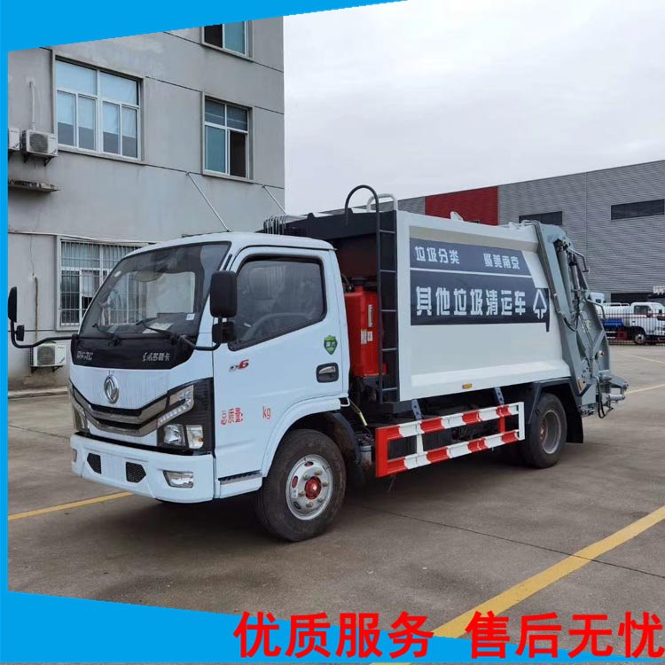 东风K6 锦程压缩垃圾车 14立方挂桶 程力新能源 作业方便