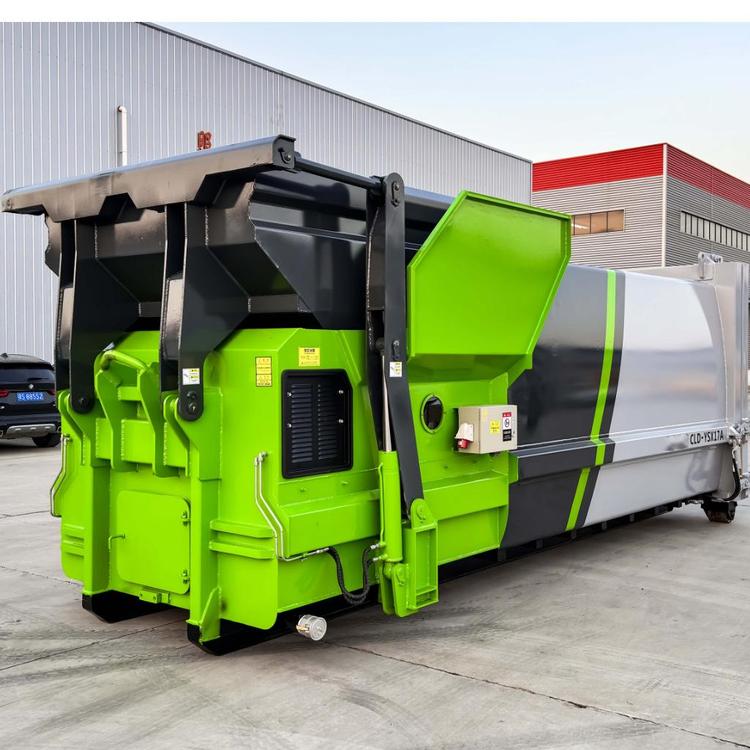 18方移动式钩臂垃圾车压缩垃圾箱 城市乡村垃圾填埋场垃圾中转站