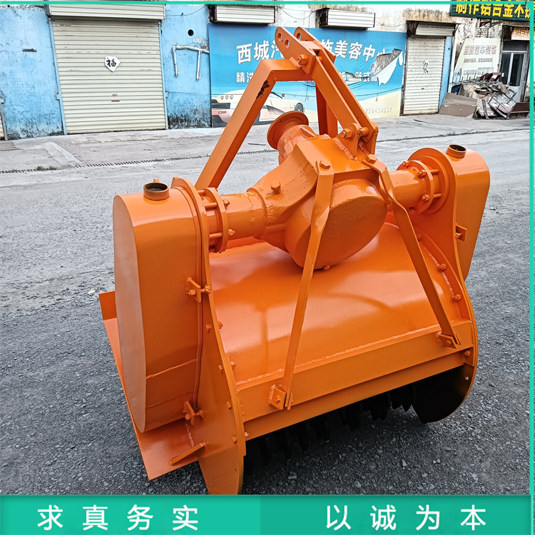 后置园林果园老树疙瘩粉碎机 1.2米树根树墩破碎机 树枝打碎还田机