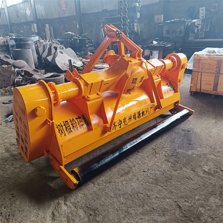 树疙瘩木桩打碎机 退林还耕树枝粉碎设备 一体无缝焊箱体破碎机