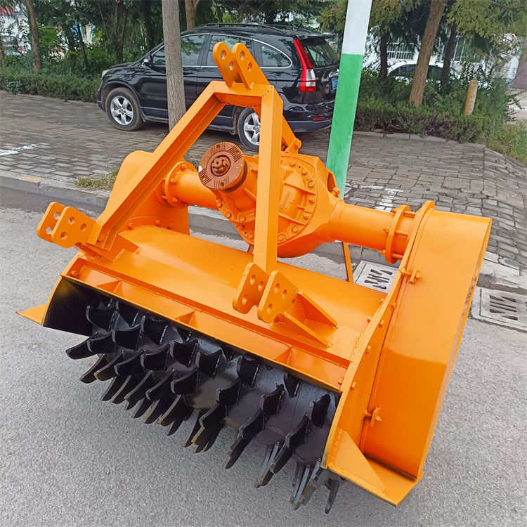 三点悬挂式花椒树根粉碎机 移动式果树碎木机 1米树墩粉树机