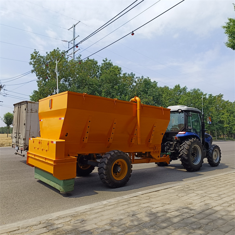 8方水泥撒布车 公路撒料车 牵引式粉料撒灰车 铺撒均匀