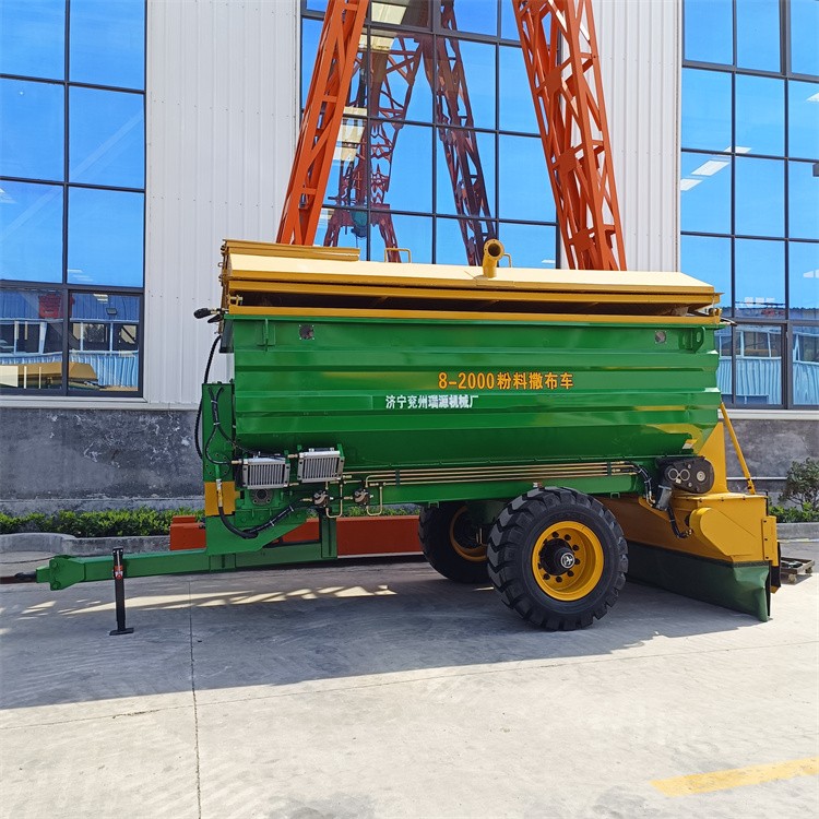 牵引式消解白灰撒料铺灰车 高速公路撒布宽度可调撒布车 粉料撒灰车