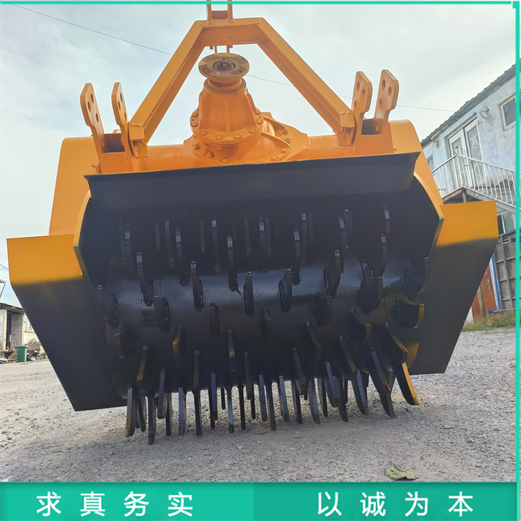伐树后地下树墩旋耕粉碎机 农用梨树树枝破碎机 树木撕碎机
