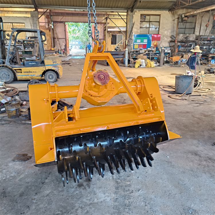合金刀头粉碎树根机 退林还耕树墩打碎机 1米宽度树桩粉碎机