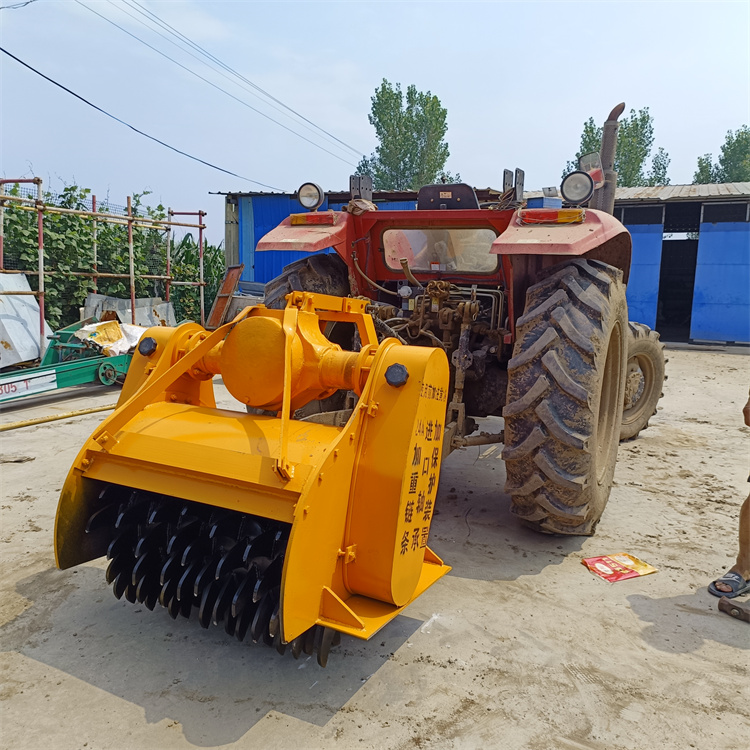 三点悬挂槐树疙瘩破碎机 车载式打树桩机器 退林还耕粉碎机