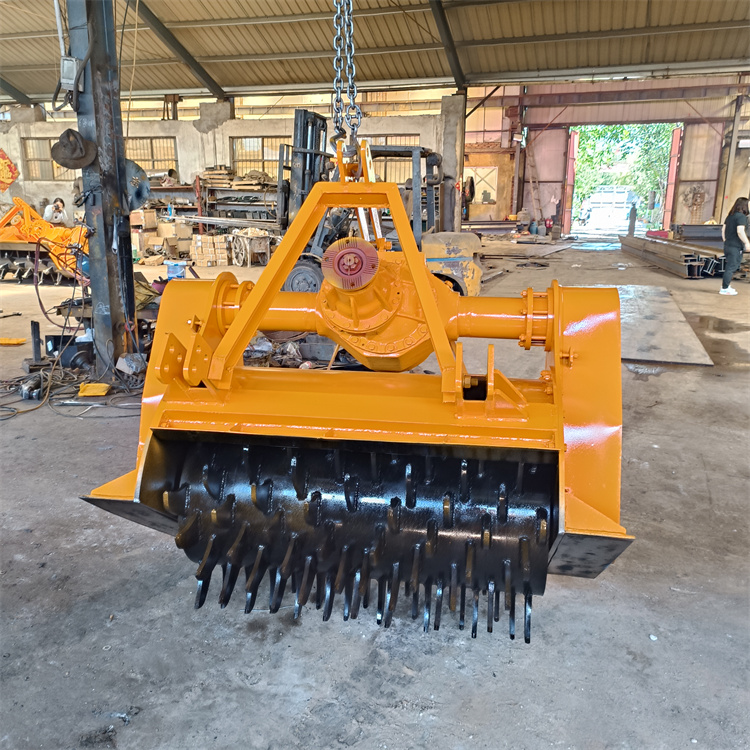 合金刀树根粉碎机 1200型绿化树墩打烂还田机 无缝焊接箱体