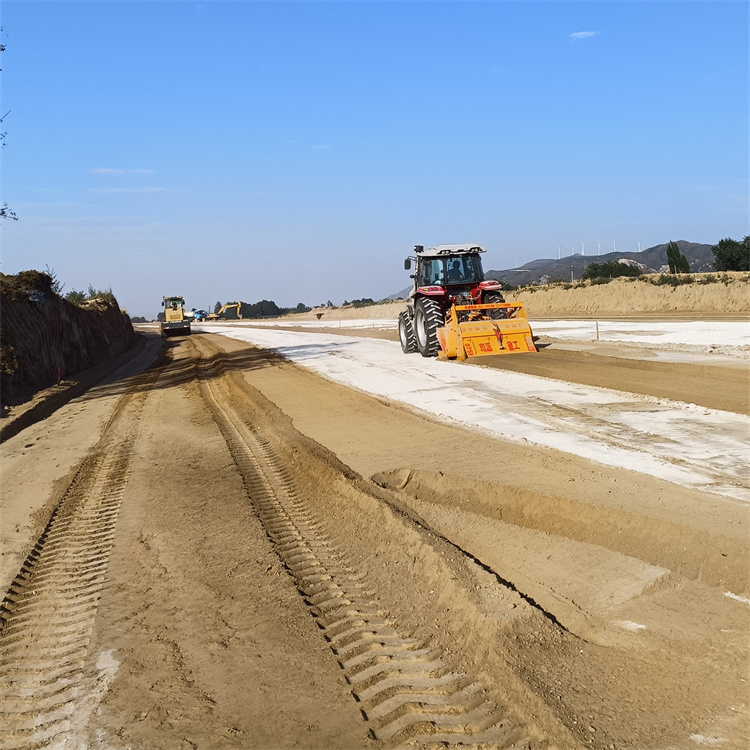 2米斯太尔后桥三排链条灰土拌和机 冷再生路拌机 深度40公分