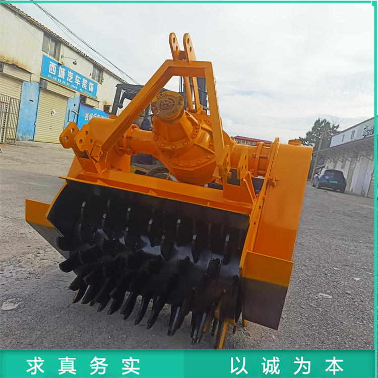 农用退林还耕树墩破碎旋耕机 牵引式树根粉碎机 杨树打树机