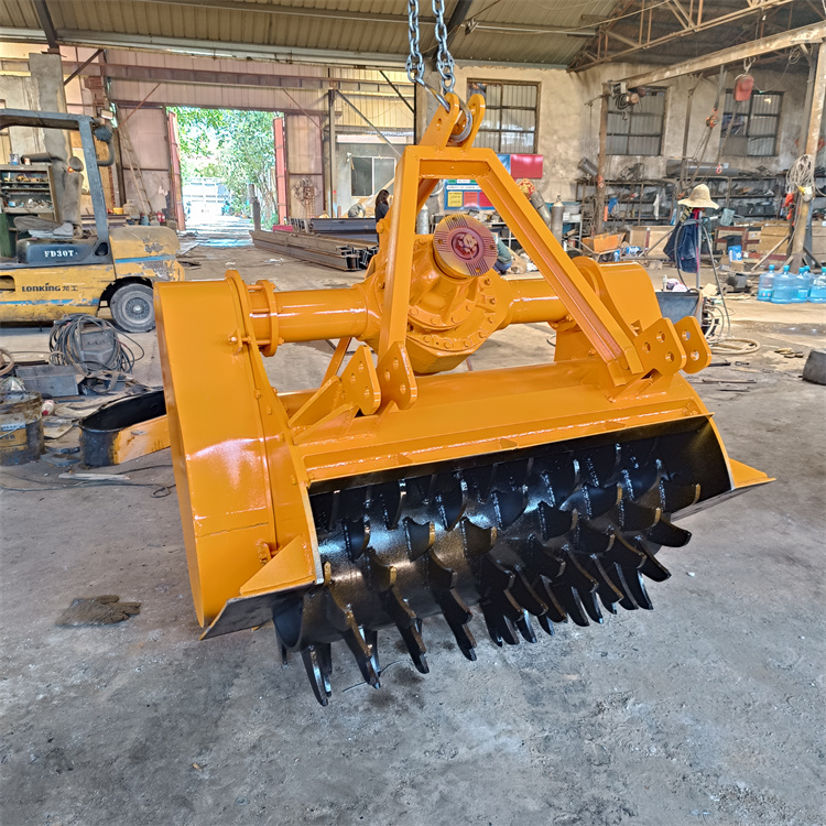 牵引式树枝粉碎机 花椒树苹果树粉碎设备 1.2米树根打树机