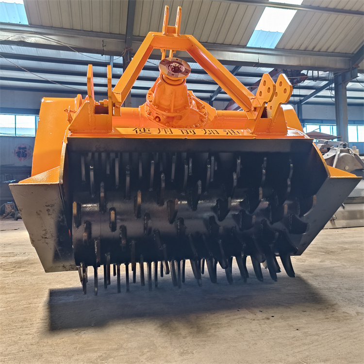 1米双边传动树墩破碎机 树疙瘩打碎机 牵引式树根粉碎机