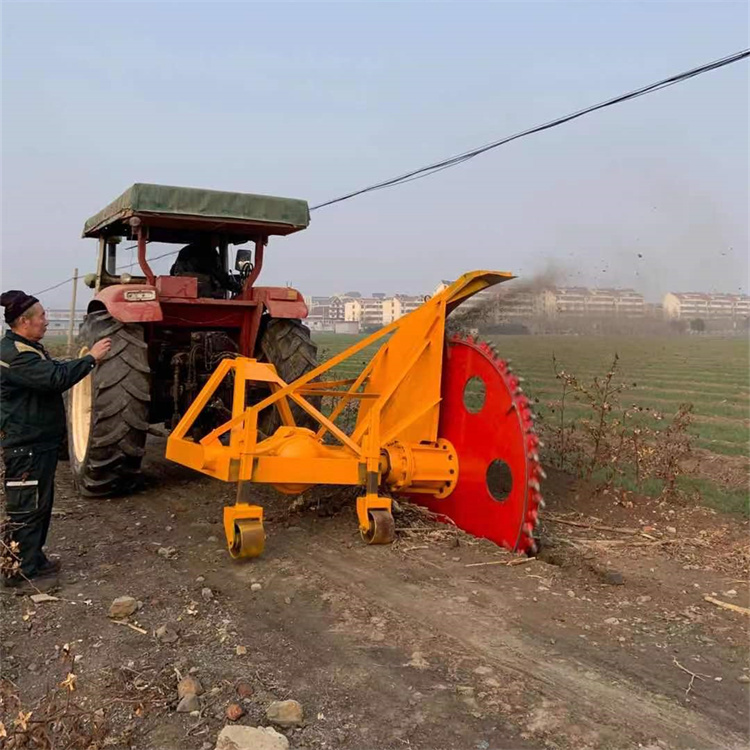 水泥路管道开槽机 牵引式圆盘开沟机 适合多种地形