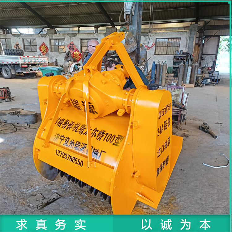 干湿树墩树根粉碎机 斯太尔后桥牵引式打树机 打树桩机器