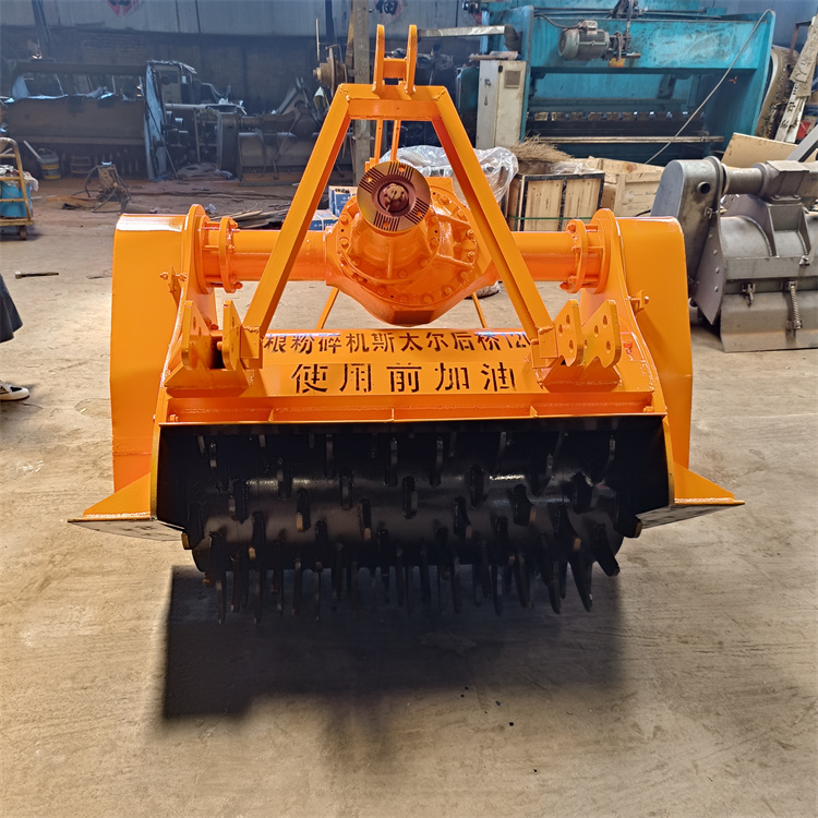 退林还耕20公分树根粉碎机 宽度1米杨树树墩打碎机 打树桩设备