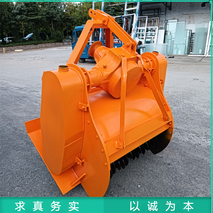 枣树树枝粉碎机 加厚罩壳1米树根粉树机 悬挂式树疙瘩打树机