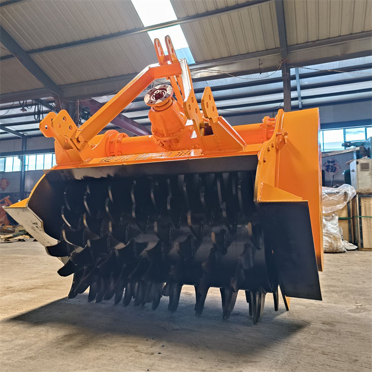 牵引式树根粉碎机 树根疙瘩树枝打碎机 1米树墩子破碎机