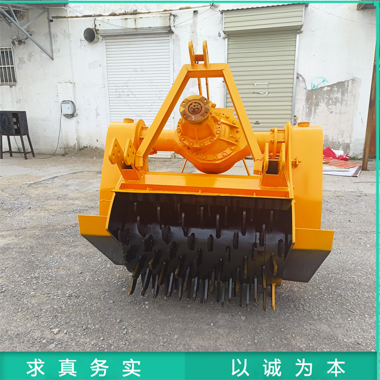 树根树枝退林还耕粉碎机 树木头疙瘩切根机 后置树桩还田旋耕机