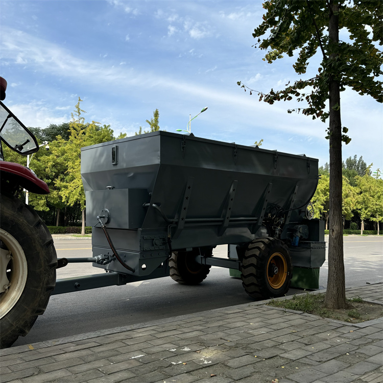 道路施工12方灰料撒布车 牵引式白灰粉料撒灰机 出灰量可控制