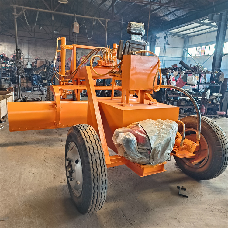 液压牵引式农用刮平机 水泥地面铺设地坪机 3.2米路面整平机