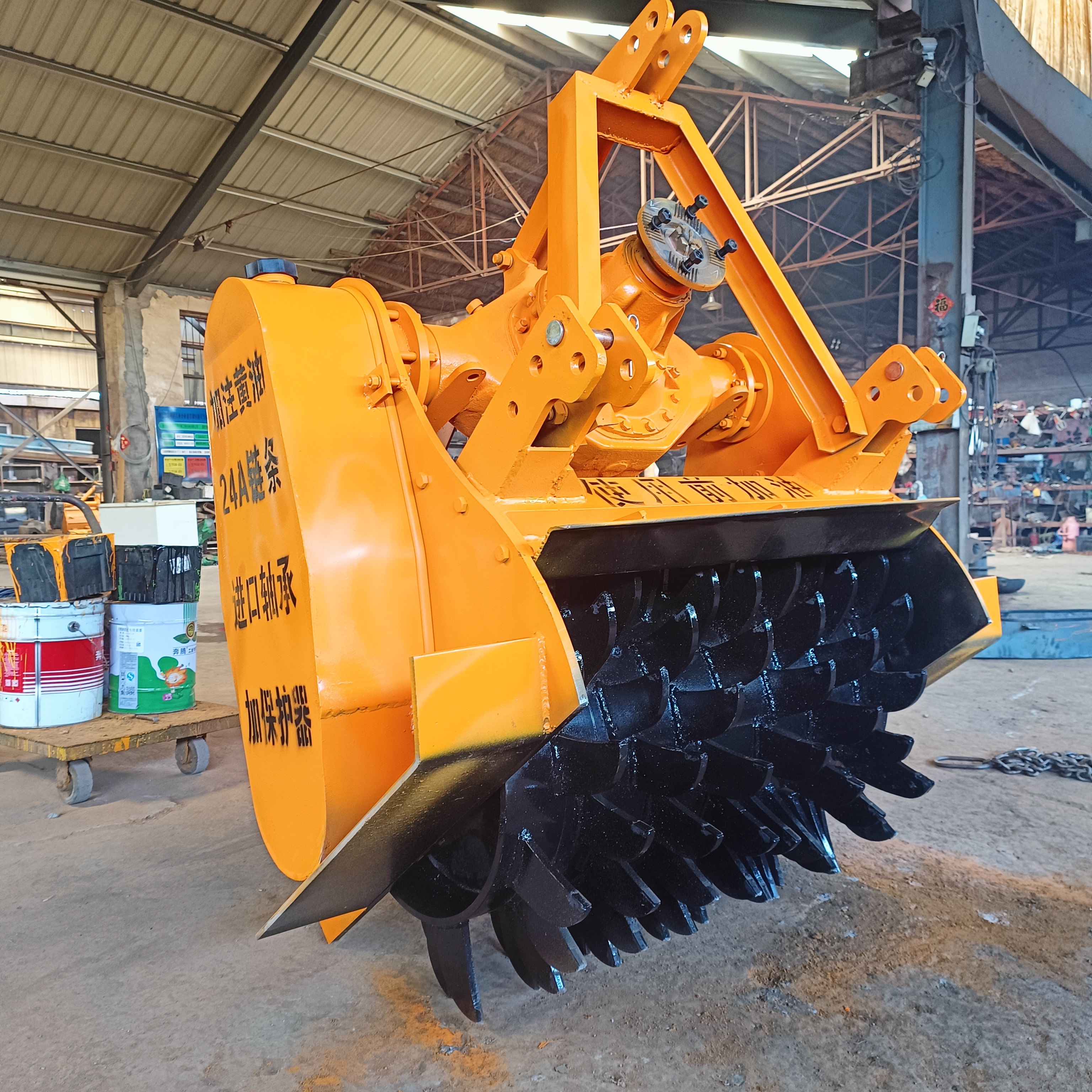 树墩粉碎机 三点悬挂牵引式树桩破碎机 两排加强链条粉书记