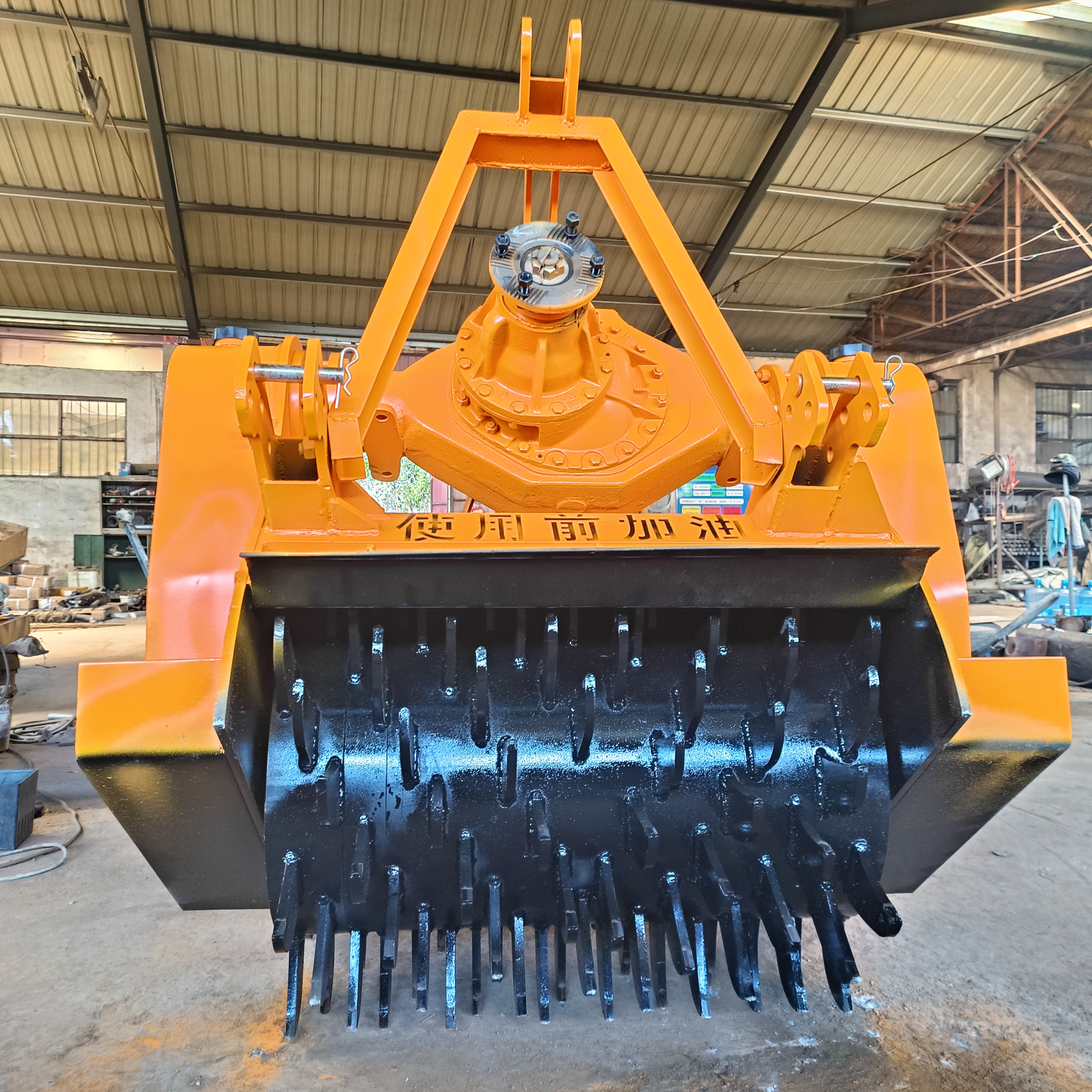 1.2米可拆卸刀尖25mm树根粉碎机 牵引式树墩树疙瘩粉碎粉树机