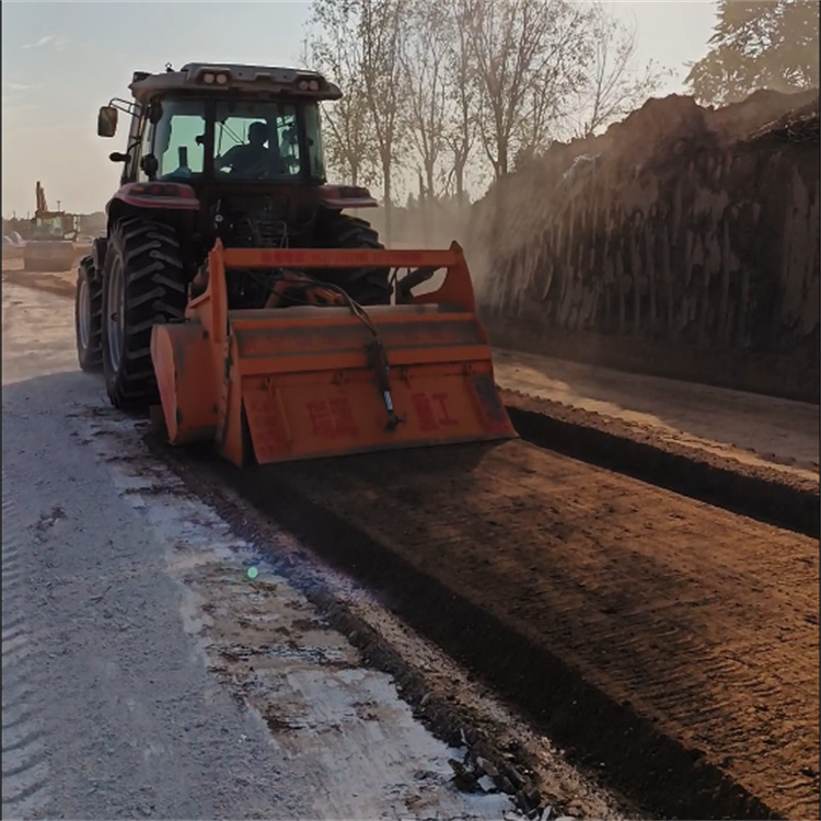 修路工程灰土路拌机 1.8米合金刀头三点悬挂拌灰机 水泥白灰拌和机