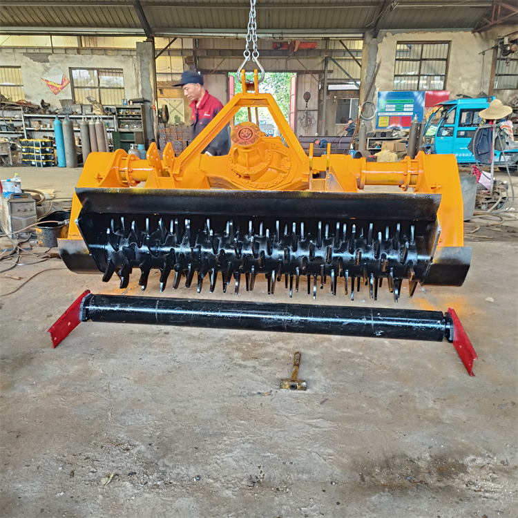 白皮松树枝还田粉碎机 牵引式花椒树打碎机 车载式树枝破碎机