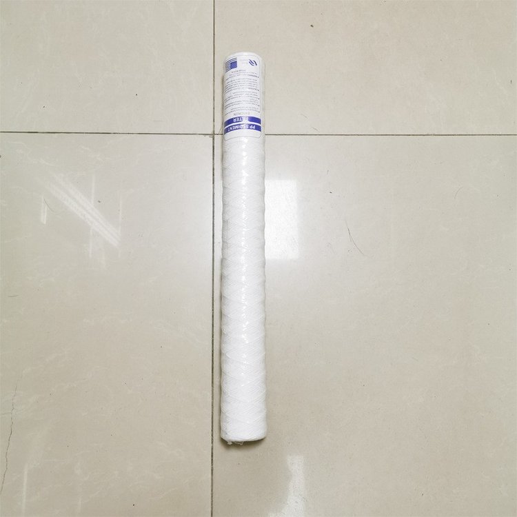厂家批发 电镀线绕滤芯20寸 脱脂PP棉线过滤器滤芯