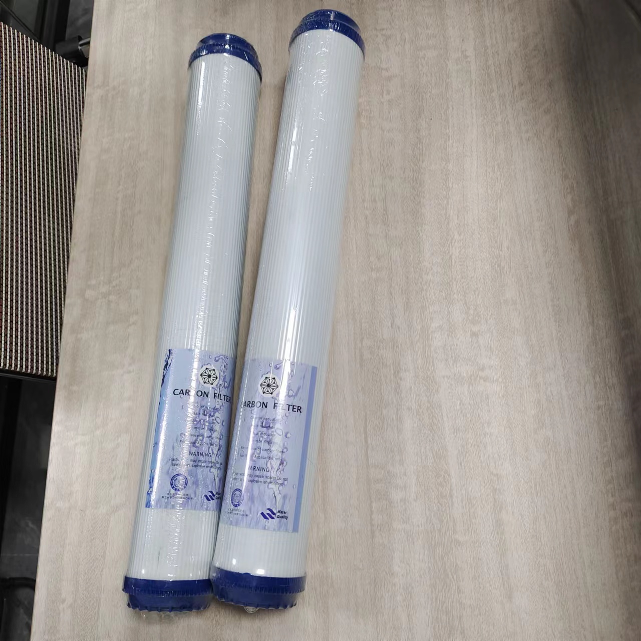 20寸平口炭芯供应三级净水器适配平压过滤芯UDF活性炭滤芯