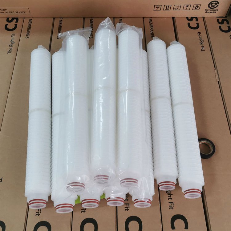 泳池鱼缸水过滤净水机配件更换0.1-200微米20寸聚丙烯折叠滤芯