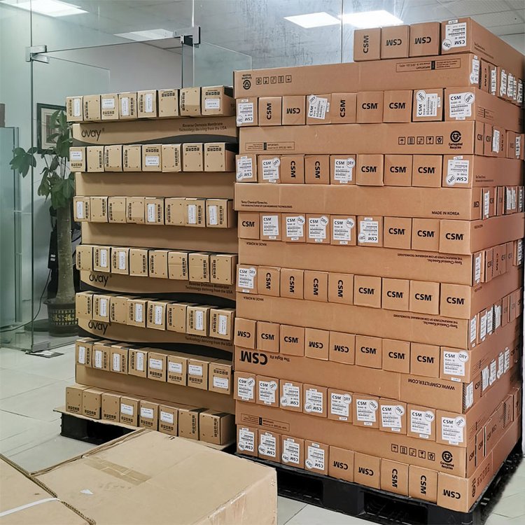 化妆品生产废水过滤处理净水机通用4寸反渗透膜 世韩膜RE4040-FEN