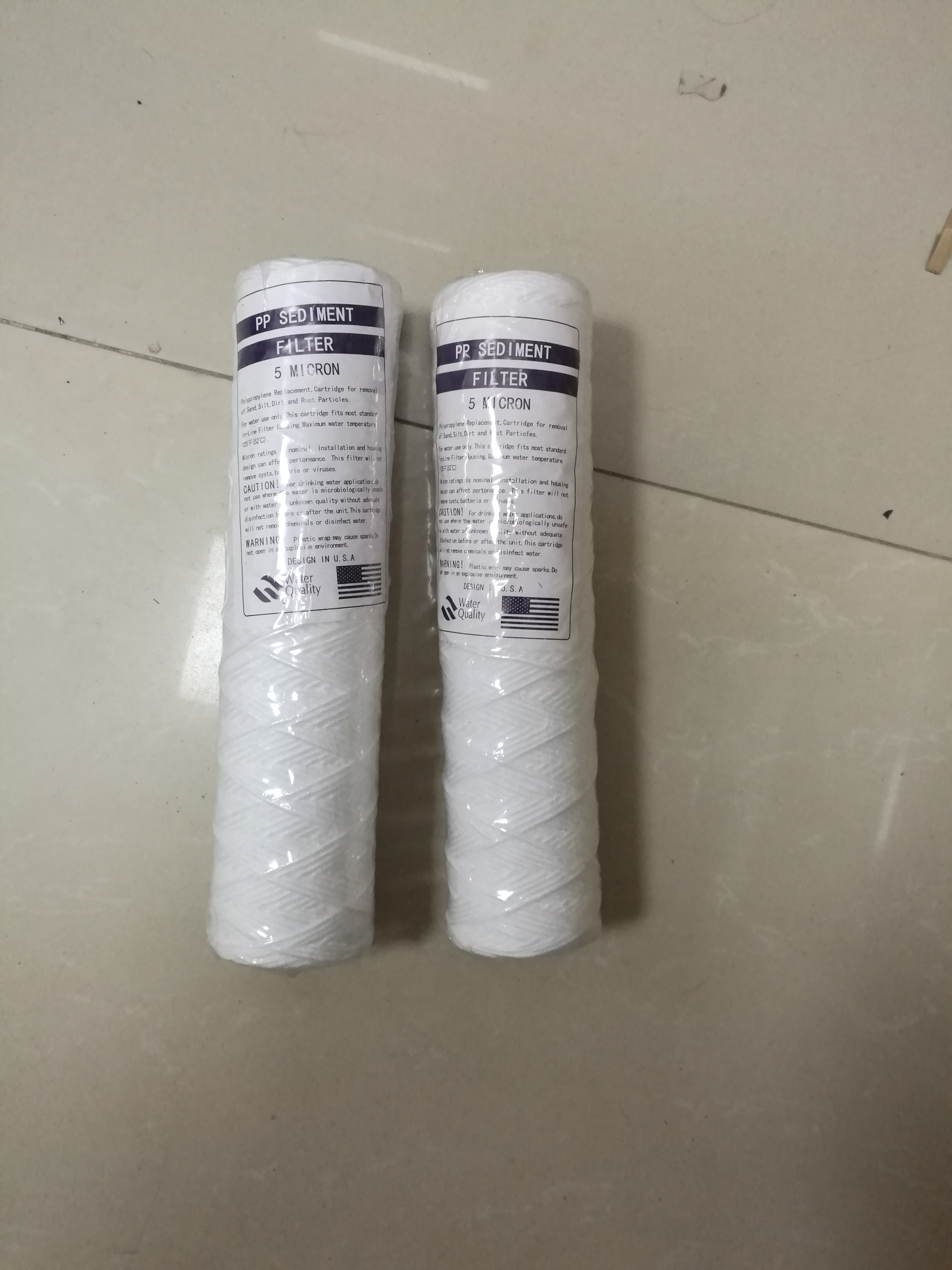源腾 20寸线绕滤芯 1吨过滤面积棉芯 食品行业用水制备前置净水器