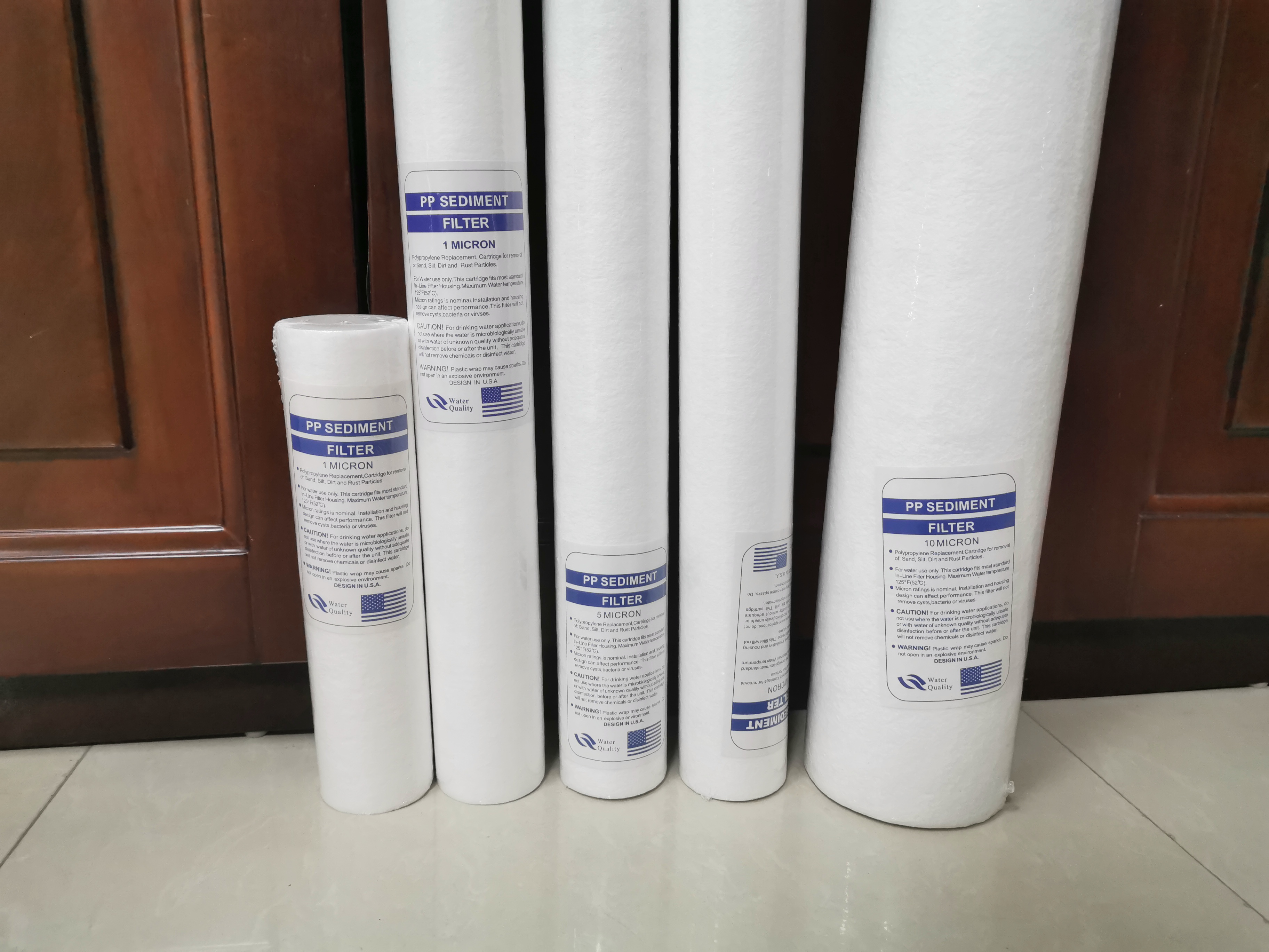 去除水中悬浮物-地上水过滤处理 20寸不锈钢过滤器滤芯5微米PP棉芯