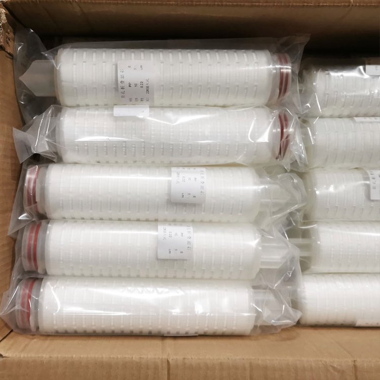 源腾环保 10寸平口折叠滤芯 0.5吨过滤面积聚丙烯膜耗材