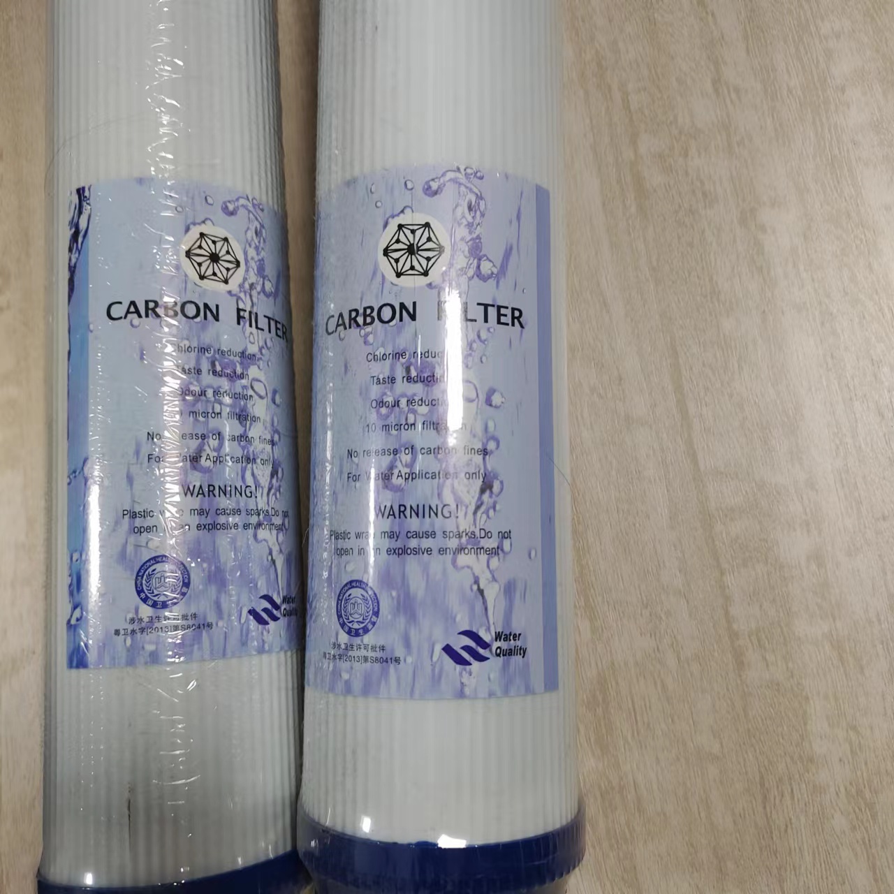 20寸椰壳果壳活性炭滤芯供应 吸附水中余氯过滤器UDF颗粒炭芯