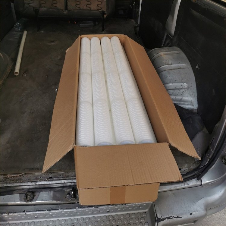 折叠滤芯过滤器社区供水净水器 大流量微孔折叠滤芯40英寸批发