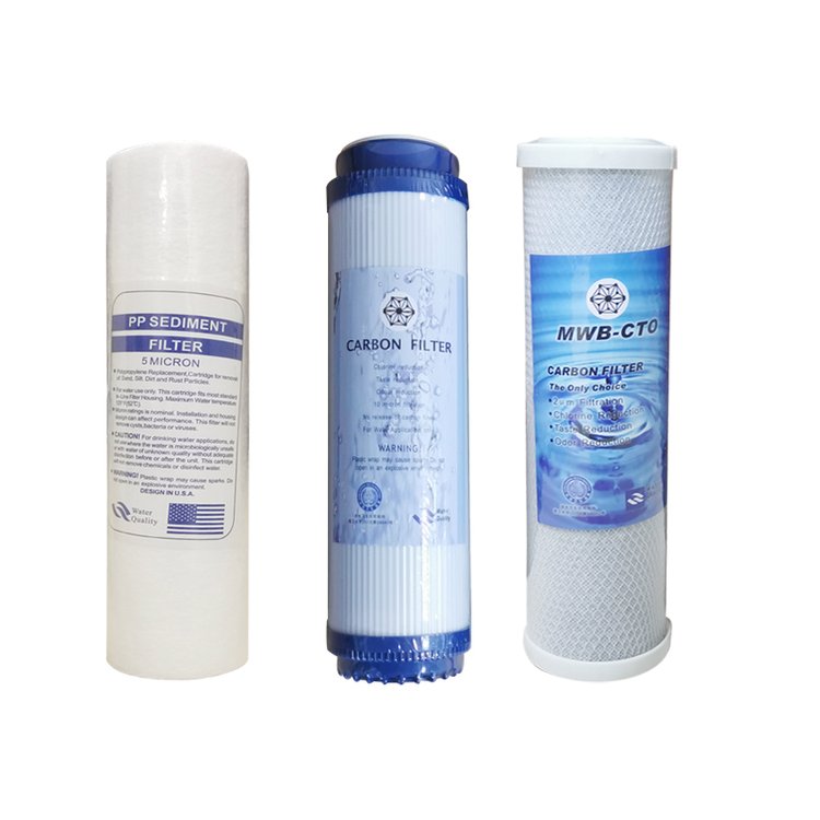 水处理三级净水器前置过滤芯耗材供应烧结活性炭滤芯10寸CTO