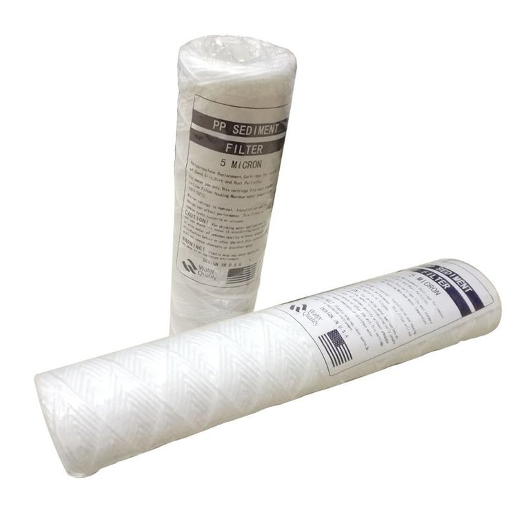 源腾环保 20寸线绕滤芯 大超纯水系统前置过滤处理缠绕式滤芯