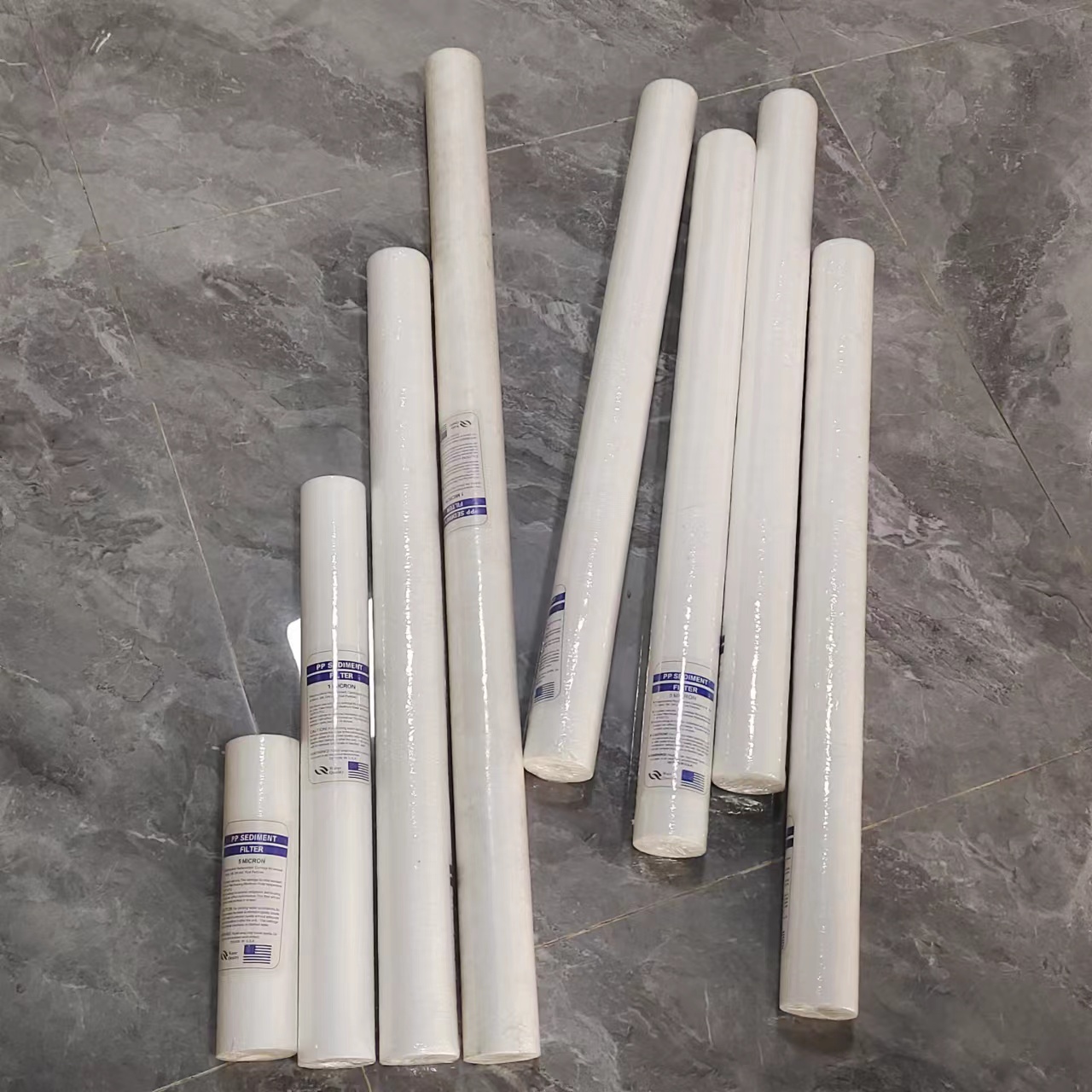 饮料生产净水设备保安过滤器耗材供应 20寸平压式PP棉熔喷滤芯