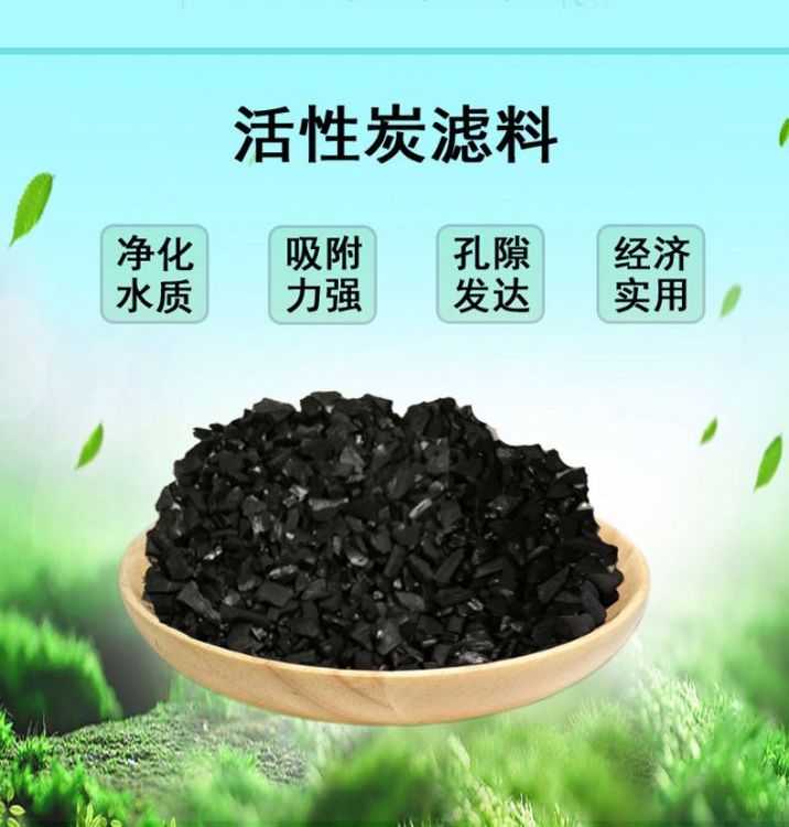 泳池水过滤消毒工程用水砂碳净水器内部耗材 椰壳果壳活性炭滤料