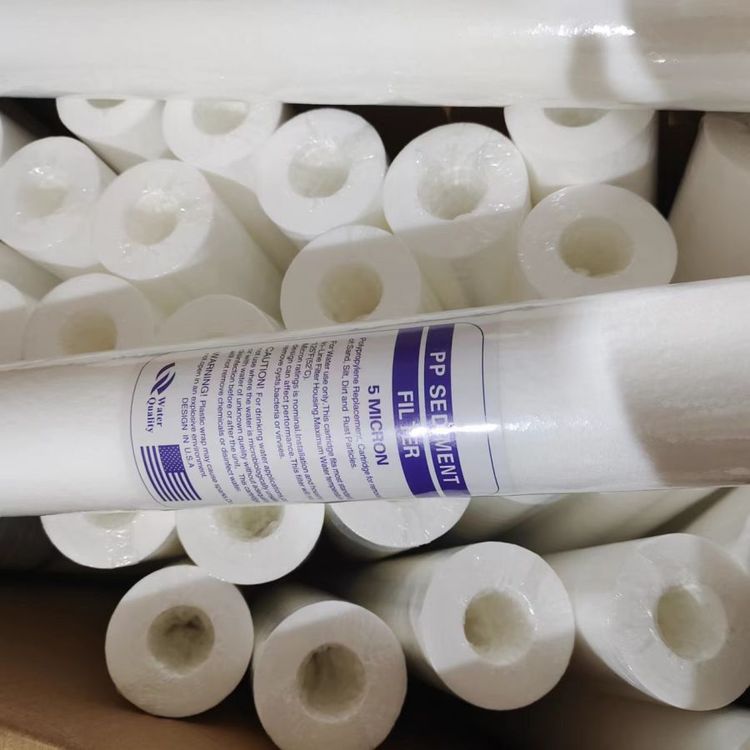 外径58mm聚丙烯pp棉芯三级滤壳保安过滤器平口过滤芯 10寸熔喷滤芯