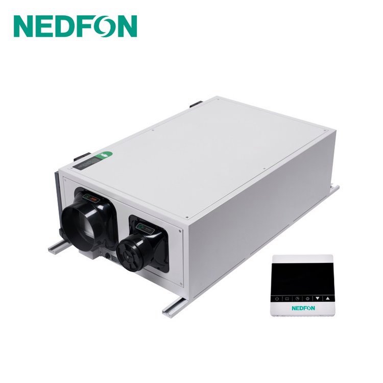 绿岛风单向新风除湿机 吊顶中央管道式抽湿机 一体机 FADH-D500