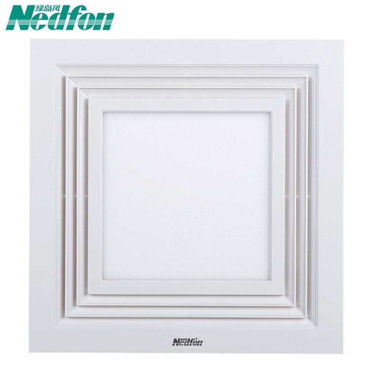 绿岛风换气扇 卫生间低音厨房集成吊顶 带灯二合一照明排风扇