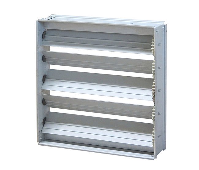 防雨百叶 铝合金材质通风窗 可电动调节 操作方便 绿岛风