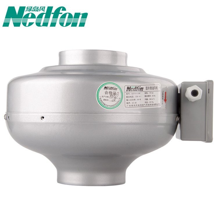 绿岛风圆形风机 DJT10-25B 强吸风大风量 低音商用工业排风机